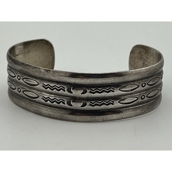 vintage Native American sterling silver 925 bracelet - Picture 6 of 16